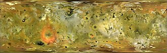 Io's surface map