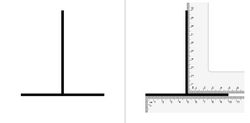 The vertical–horizontal illusion where the vertical line is thought to be longer than the horizontal