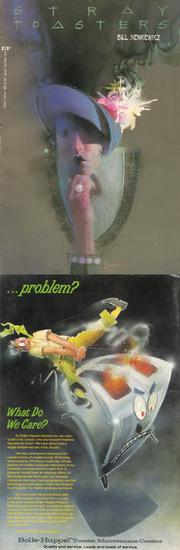 Sienkiewicz's front and back covers for Stray Toasters #3