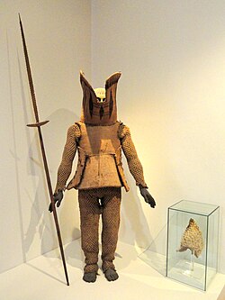 Nauruan warrior suit, 1891. (Exhibit in the Oceanic collection of the Staatlichen Museums für Völkerkunde München)