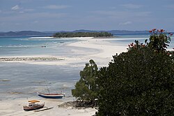Sandbar between Nosy Iranja Be and Nosy Iranja Kely(Nosy Iranja, Madagascar)
