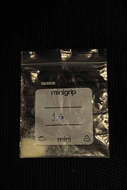 One gram of amphetamines (the unit often used for street retail)