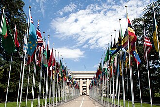 The United Nations Office at Geneva (Switzerland) is the second biggest UN centre, after the United Nations headquarters (New York City).