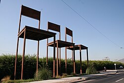Memorial to the victims of the Caso Degollados in Chile.