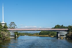 The New Cau Cau bridge in Valdivia has been restored and fixed.