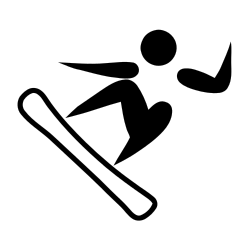 Pictogram for Snowboarding at the Winter Olympics