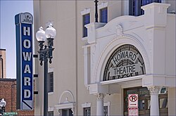 The Howard Theatre, home of the Howard University Players in the 1940s and 50s, in 2012.