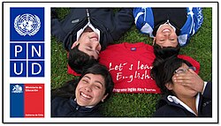 Promotional image of the English Opens Doors program