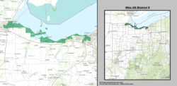 Ohio's 9th district from 2013 to 2023