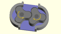 Lobe pump internals