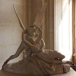Antonio Canova's Psyche Revived by Cupid's Kiss was commissioned in 1787 and donated in 1824.[36]