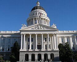 The California State Capitol is the seat of the Government of California, hosting the Governor of California and the California State Legislature.