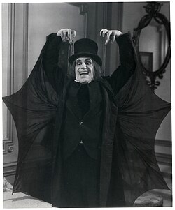 Lon Chaney in London After Midnight (1927), one of the most sought-after lost films, with the last known print of it being destroyed in the 1965 MGM vault fire. A set of production stills survives.