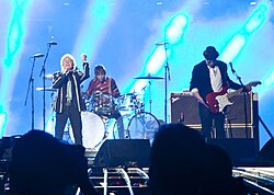 The Who performing the 2010 Super Bowl halftime show