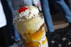 A butterscotch sundae