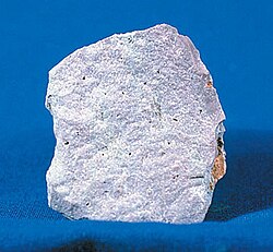 A specimen of rhyolite.