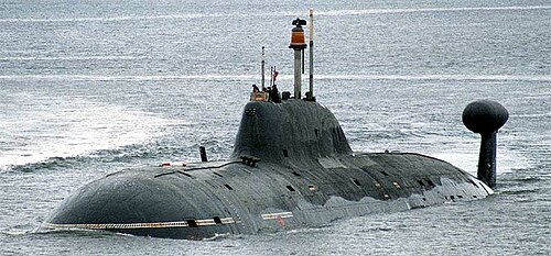Russian Akula-class submarine of the Northern Fleet, in 2008