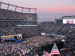The final night of the 2008 Democratic National Convention in Denver prior to Barack Obama giving his acceptance speech for the presidential nomination.