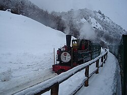 The Southern Fuegian Railway in Tierra del Fuego Province, Argentina.