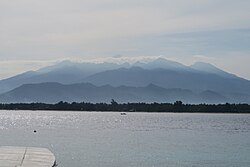Mount Rinjani seen from Gili Meno