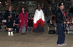 A Northern Ute dancer performs the Gourd Dance. The Gourd dance originates from the Kiowa Tribe of Oklahoma.