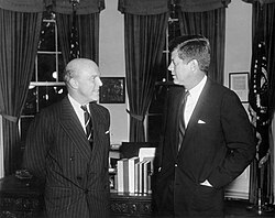 Caccia with President John F. Kennedy in 1961