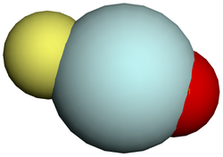 Structure of the suspected fluoroheliate anion, OHeF−