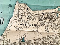 Street map of 1937 of the Army Base