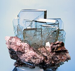 Barite, the material that was first found to contain barium.