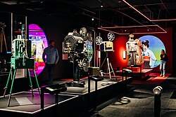Costumes and objects in The Story of the Moving Image (photo by Adam Gibson)