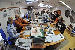 The newsroom of Gazeta Lubuska in Zielona Góra, Poland