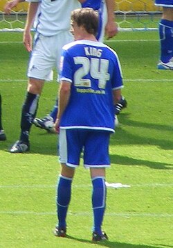 King playing for Leicester City in 2008