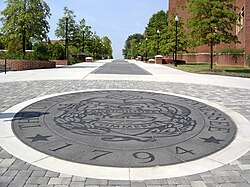 Looking west along the Pedestrian Walkway