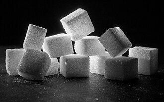 White sugar is often sold and used as cubes