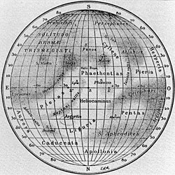 Antoniadi's 1934 map of Mercury