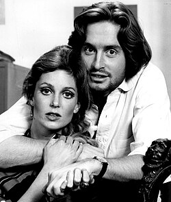 Douglas with Tisha Sterling in the CBS Playhouse production The Experiment in 1969, Douglas's first television role[26]