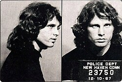 Morrison's mugshot taken in New Haven