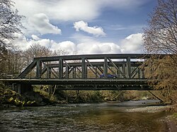 Bridge across the river at McMillin, Washington
