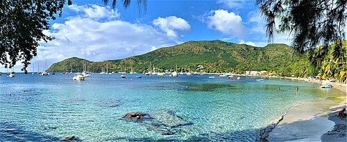 Grand Anse beach, a haven for sea turtles, southwest peninsula