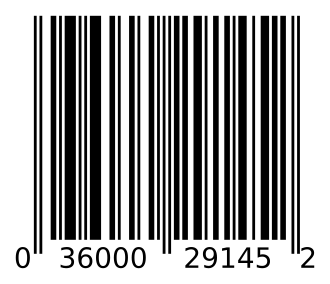 A UPC barcode