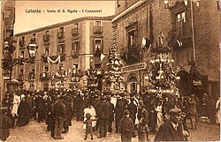 Festival of Saint Agatha in 1915