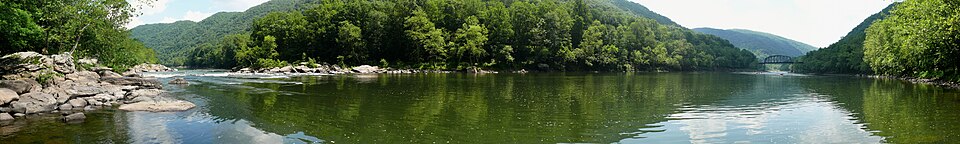 The New River in the New River Gorge.