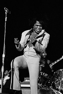 Brown performing in Hamburg, West Germany in 1973
