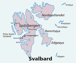 Topography of Svalbard