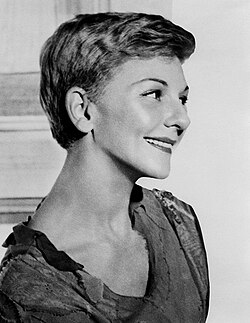 Martin portraying Peter Pan on stage, in 1954