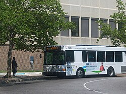 Hampton Roads Transit bus at Sentara Norfolk General Hospital