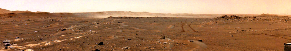 Mars Perseverance rover – wind lifts a massive dust cloud (June 18, 2021)