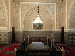 The Mausoleum of Sultan Moulay Ismail in Meknès, near his tomb are two grandfather clocks which were gifted by King Louis XIV of France