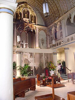Interior of the cathedral of Our Lady of Peace