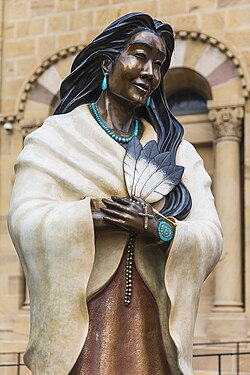 Statue of St. Kateri Tekakwitha